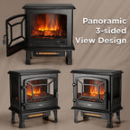 Suburbs TS20-SD Electric Fireplace Stove Heater with Sound