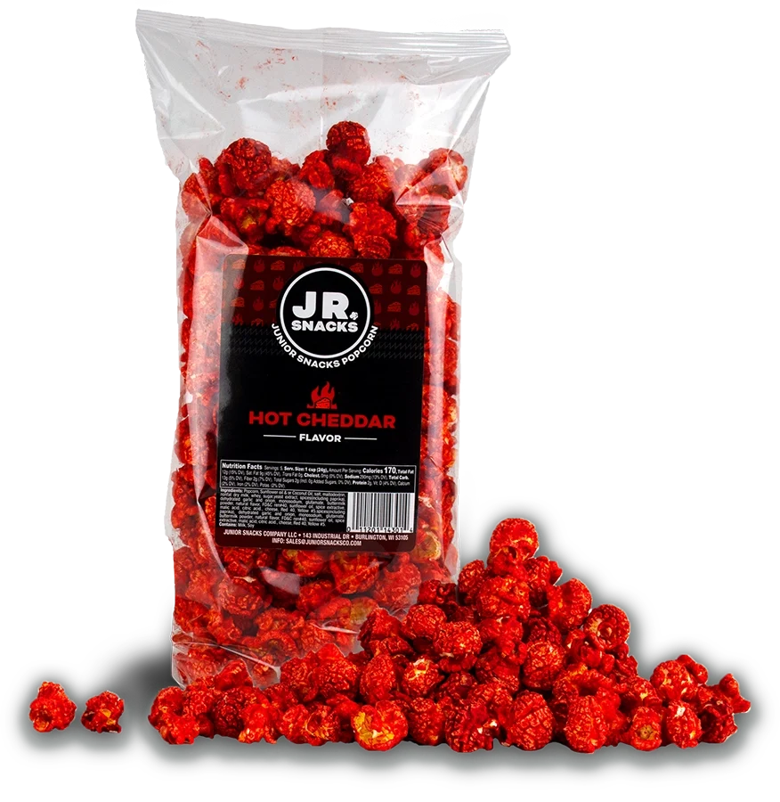 Junior Snacks Co. Hot Cheddar Popcorn