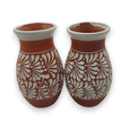 Terracotta Talavera Vase | Mexican Hand-Painted Pot
